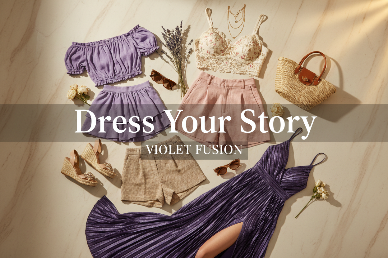 VIOLET FUSHION Dress Your Story Banner